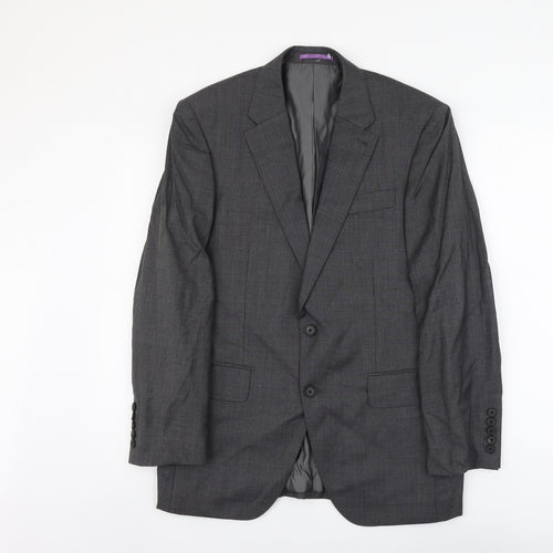 NEXT Mens Grey Wool Jacket Suit Jacket Size S Regular