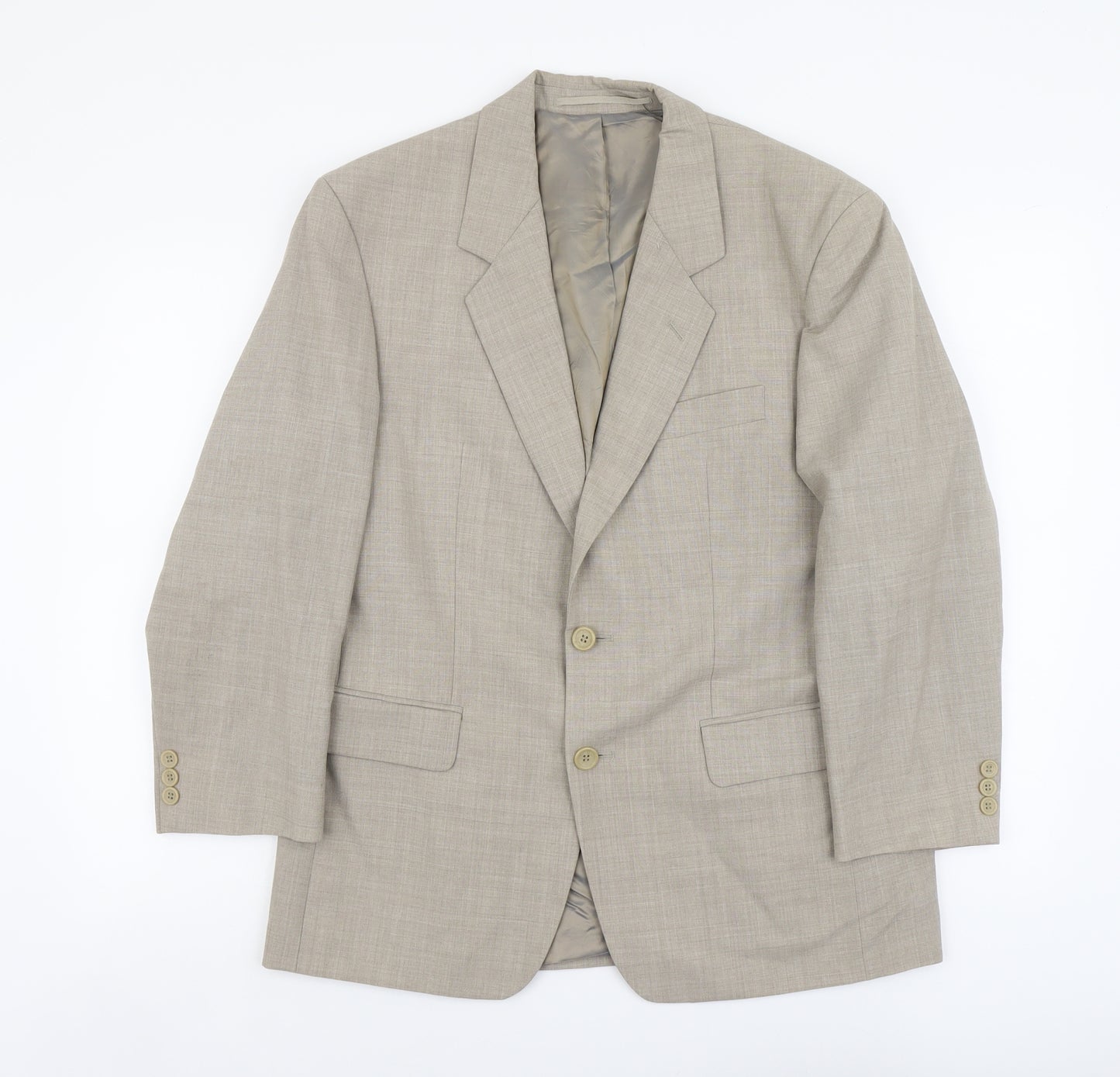 Vertex Mens Grey Acetate Jacket Suit Jacket Size S Regular