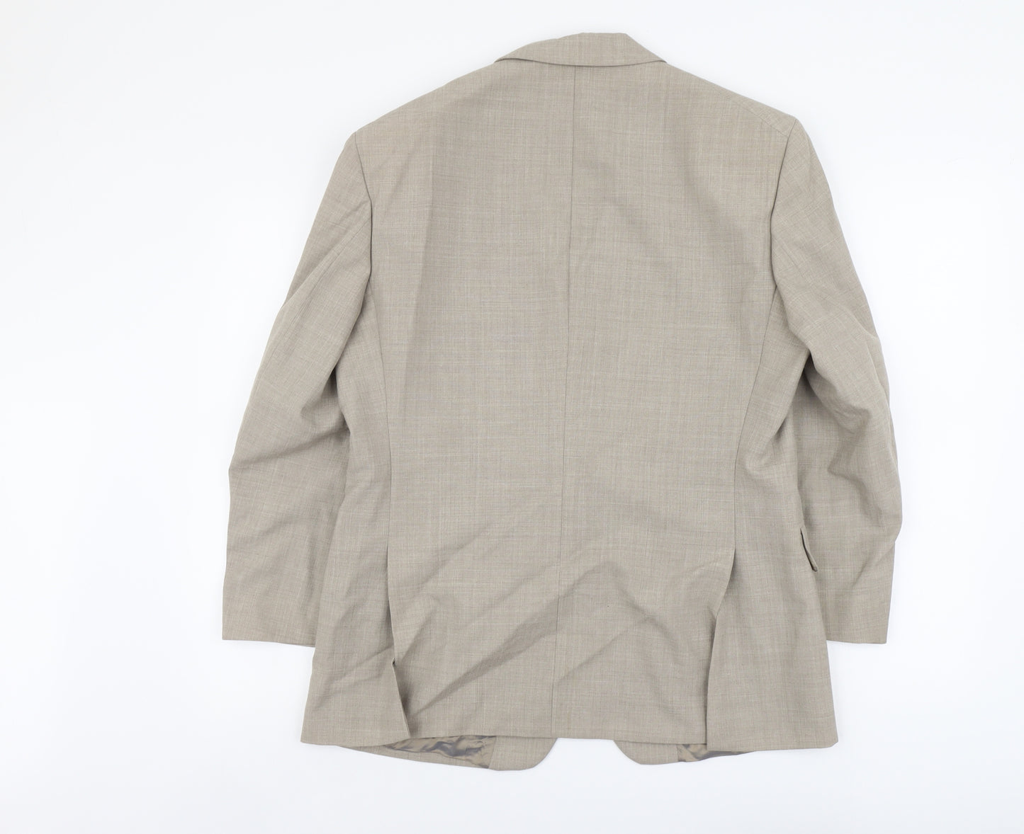 Vertex Mens Grey Acetate Jacket Suit Jacket Size S Regular