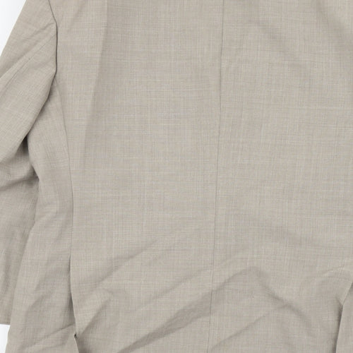 Vertex Mens Grey Acetate Jacket Suit Jacket Size S Regular