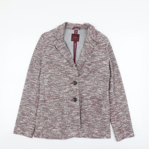 NEXT Womens Purple Polyester Jacket Blazer Size 10