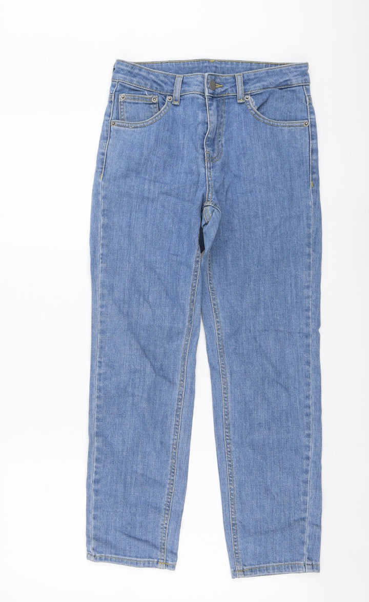 Dr. Denim Womens Blue Cotton Straight Jeans Size 26 in L26 in Regular Button