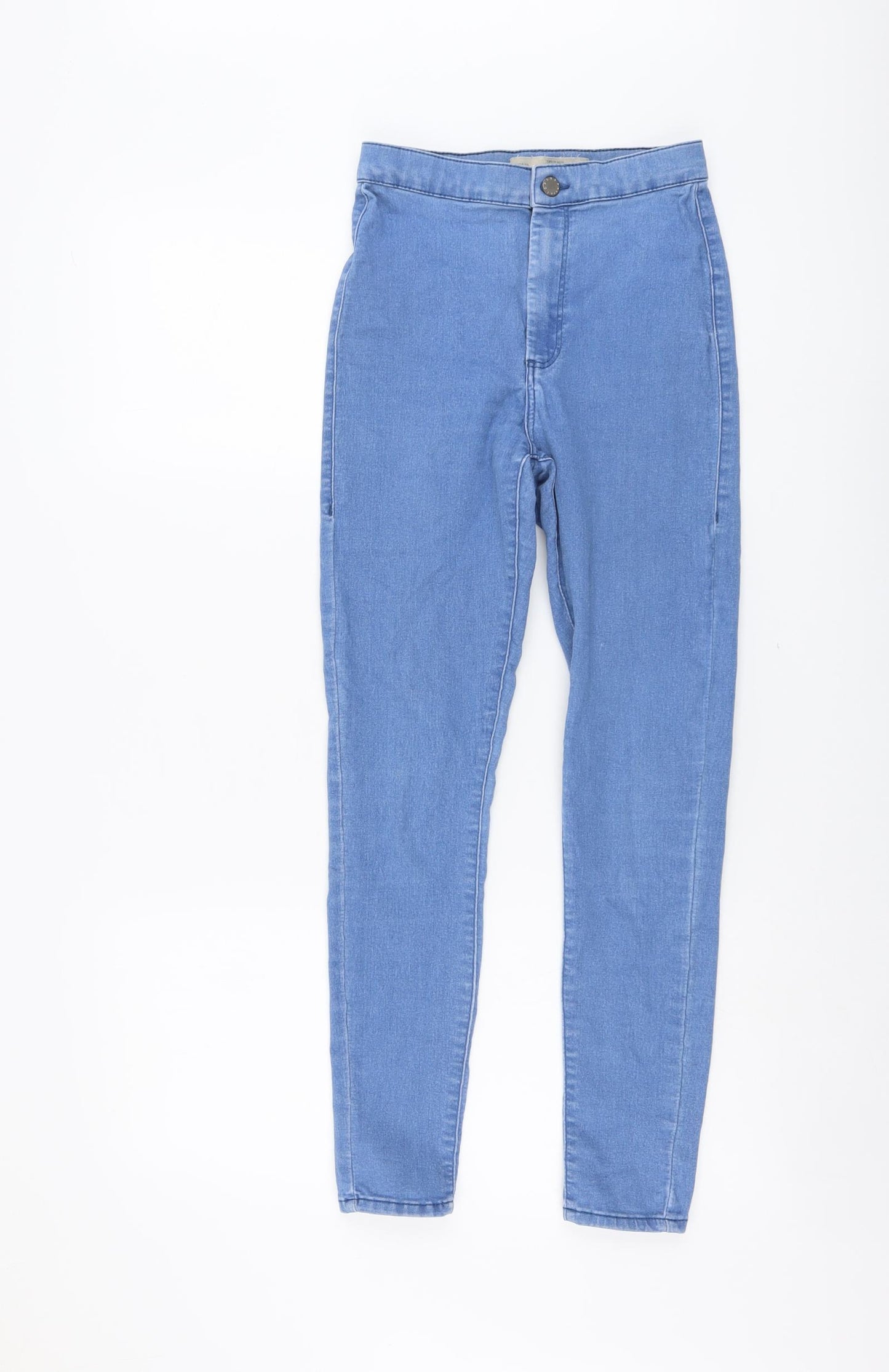 Topshop Womens Blue Cotton Jegging Jeans Size 28 in L30 in Regular Button