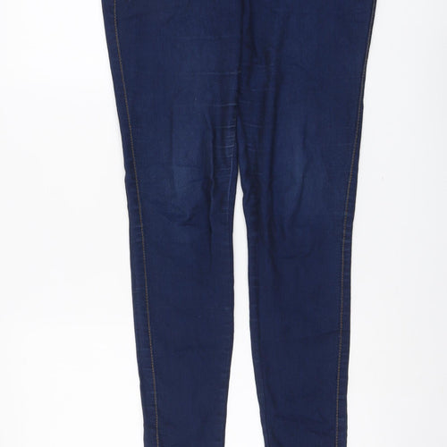 Denim & Co. Womens Blue Cotton Skinny Jeans Size 12 L31 in Regular
