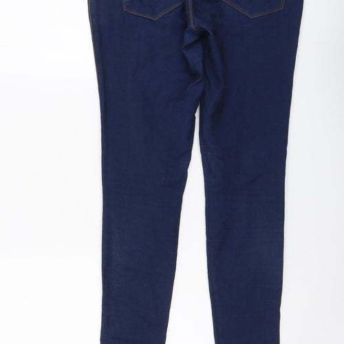 Denim & Co. Womens Blue Cotton Skinny Jeans Size 12 L31 in Regular