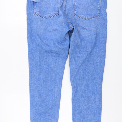 Denim & Co. Womens Blue Cotton Skinny Jeans Size 16 L27 in Regular Button