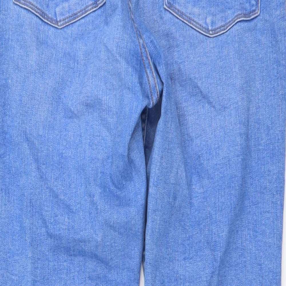 Denim & Co. Womens Blue Cotton Skinny Jeans Size 16 L27 in Regular Button