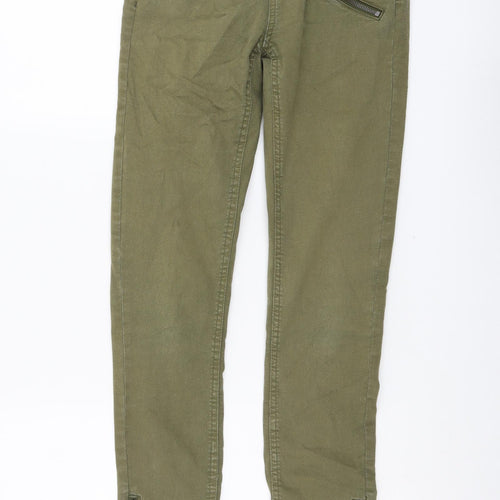 Saint Tropez Womens Green Cotton Skinny Jeans Size 6 L29 in Regular Button