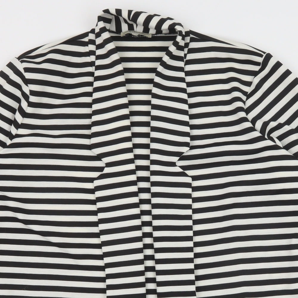 Papaya Womens Black Striped Jacket Blazer Size 14