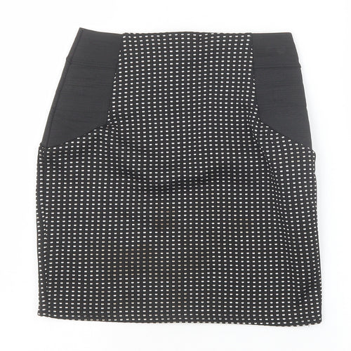 Cameo Rose Womens Black Geometric Polyester Mini Skirt Size 8