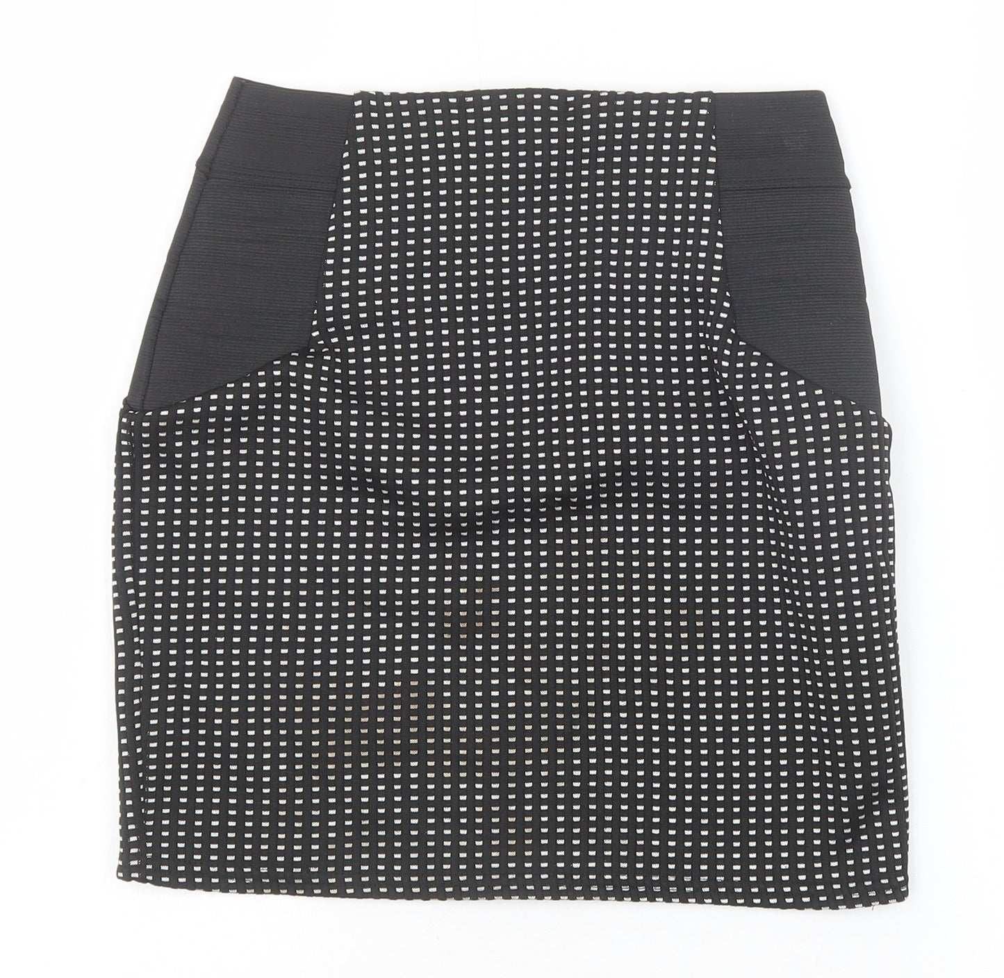Cameo Rose Womens Black Geometric Polyester Mini Skirt Size 8