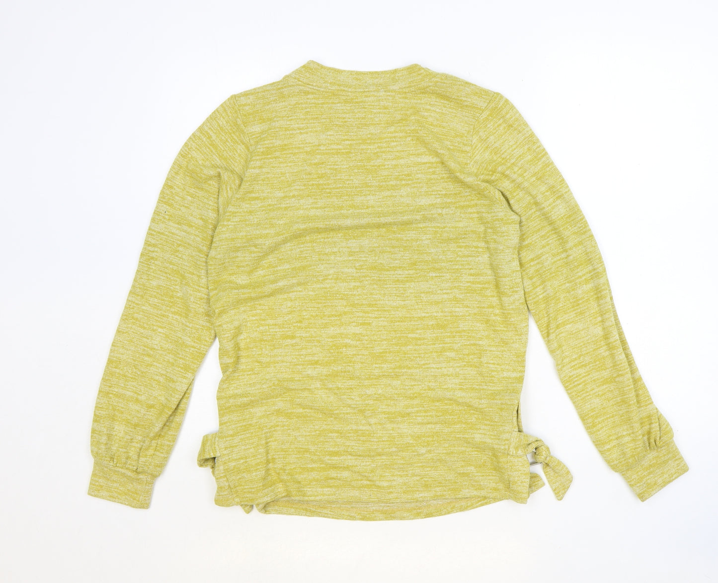 NEXT Womens Yellow Round Neck Viscose Pullover Jumper Size 8