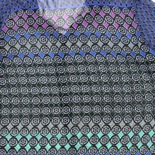 BHS Womens Multicoloured Geometric Polyester Basic Blouse Size 14 V-Neck