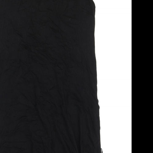 Internacionale Womens Black Polyester Shift Size 12 Scoop Neck Pullover
