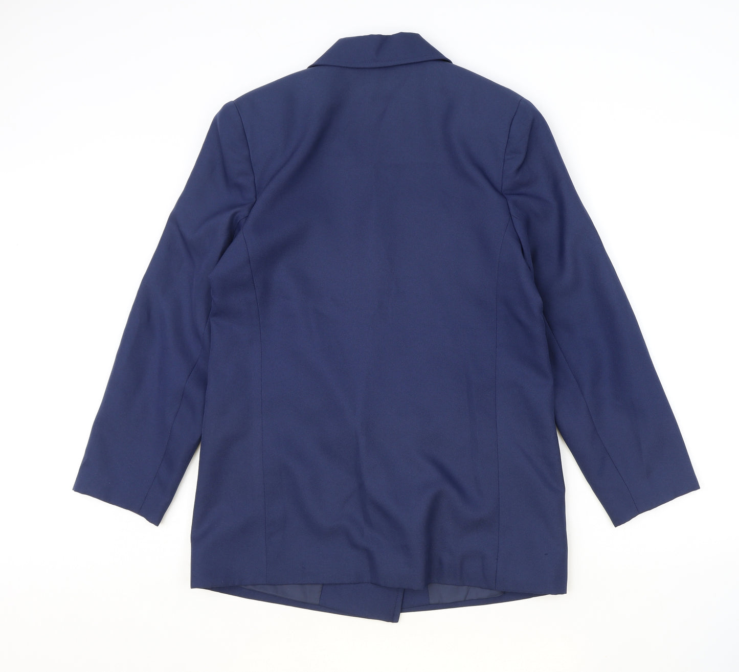 Citilites Womens Blue Polyester Jacket Blazer Size 12