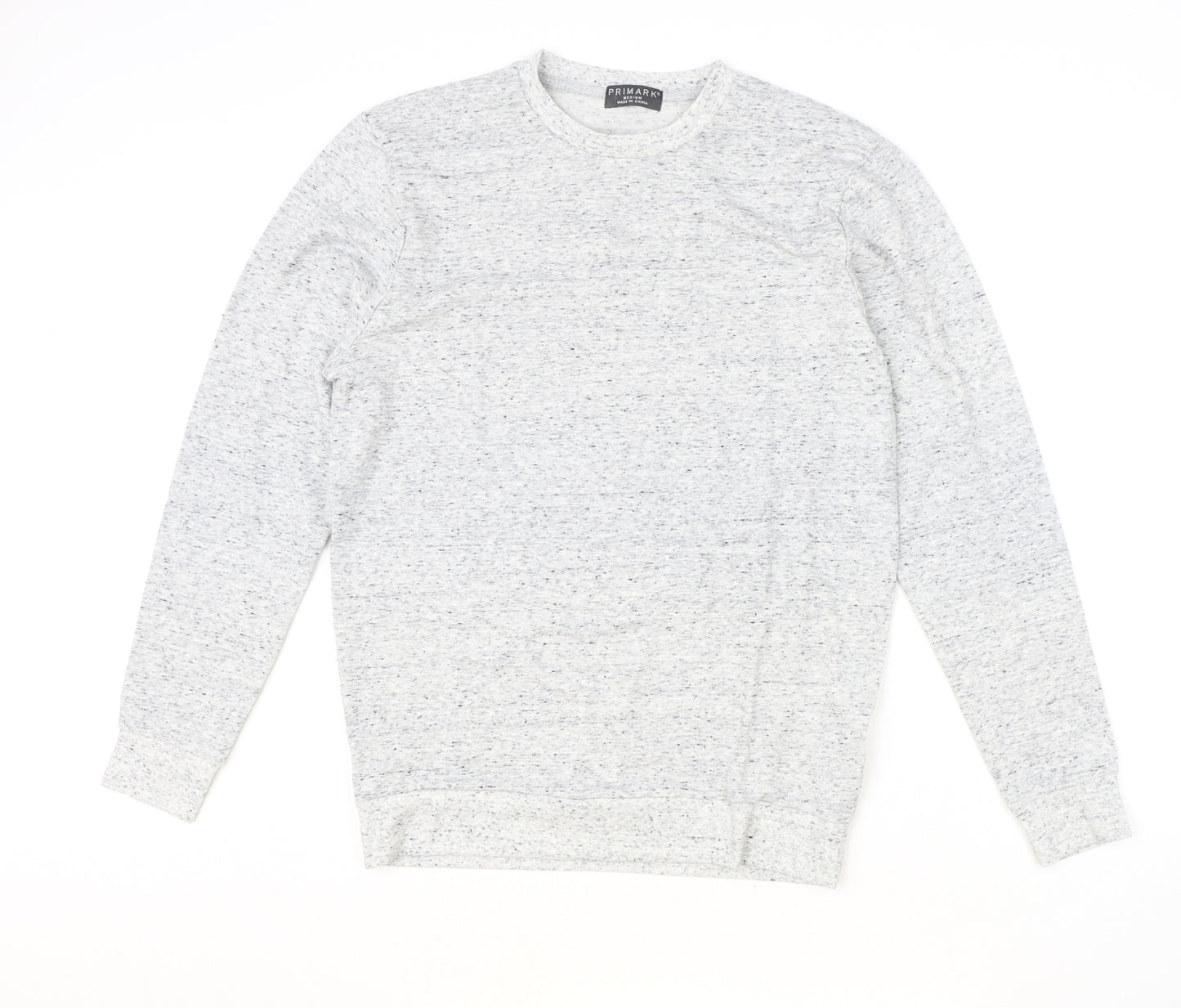 Primark Mens Grey Polyester Pullover Sweatshirt Size M