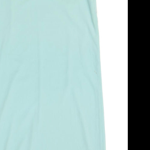George Womens Blue Polyester Tank Dress Size 12 V-Neck Pullover