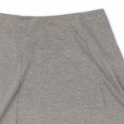Marks and Spencer Womens Brown Polyester Swing Skirt Size 16