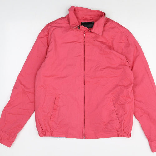 Quebramar Womens Pink Jacket Size L Zip