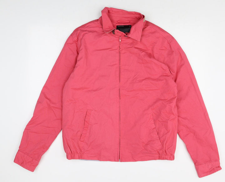 Quebramar Womens Pink Jacket Size L Zip