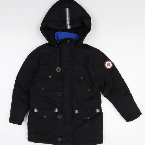 ANDY & EVANS Boys Black Jacket Size S Zip
