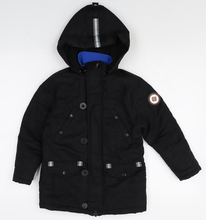 ANDY & EVANS Boys Black Jacket Size S Zip