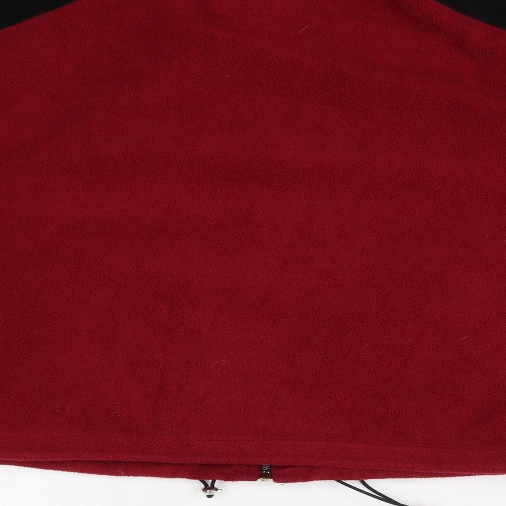 New Look Womens Red Geometric Jacket Size 8 Zip