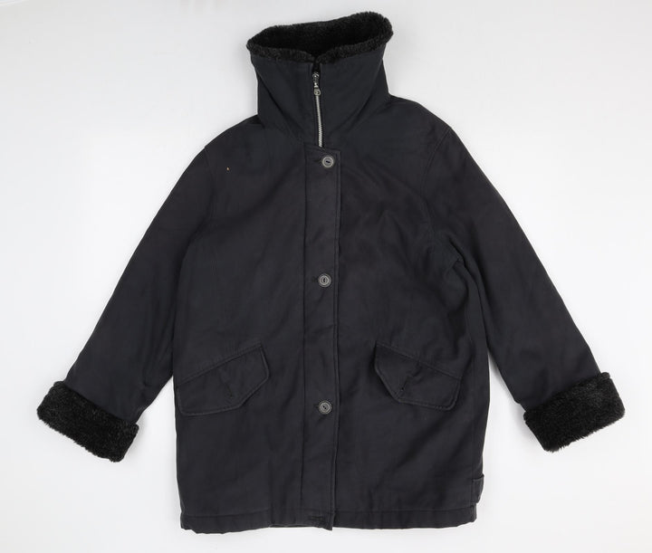 Marks and Spencer Womens Green Jacket Size 14 Zip