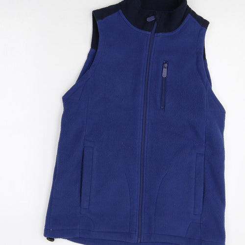 Cotton Traders Womens Blue Gilet Jacket Size XS Zip