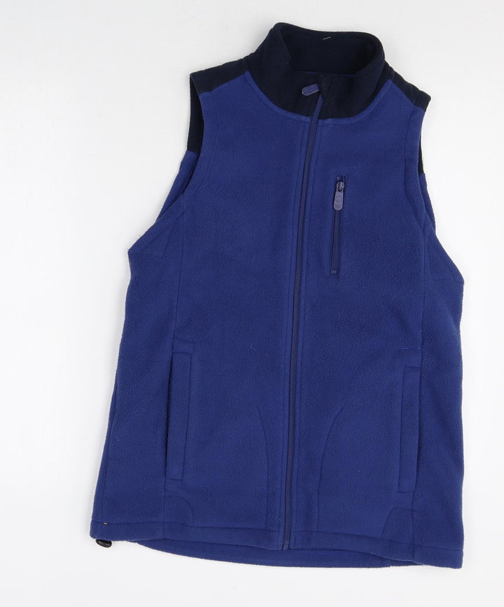 Cotton Traders Womens Blue Gilet Jacket Size XS Zip