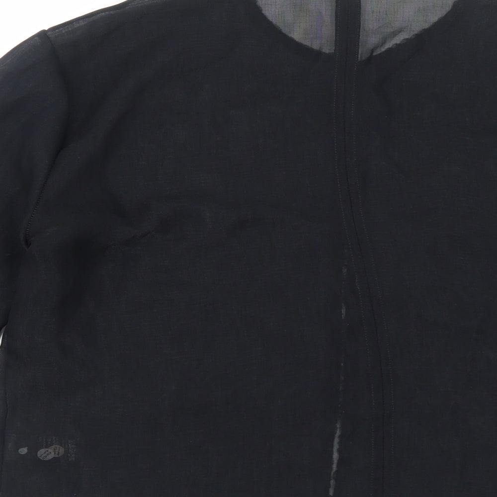 Marks and Spencer Womens Black Jacket Blazer Size 14 Hook & Eye