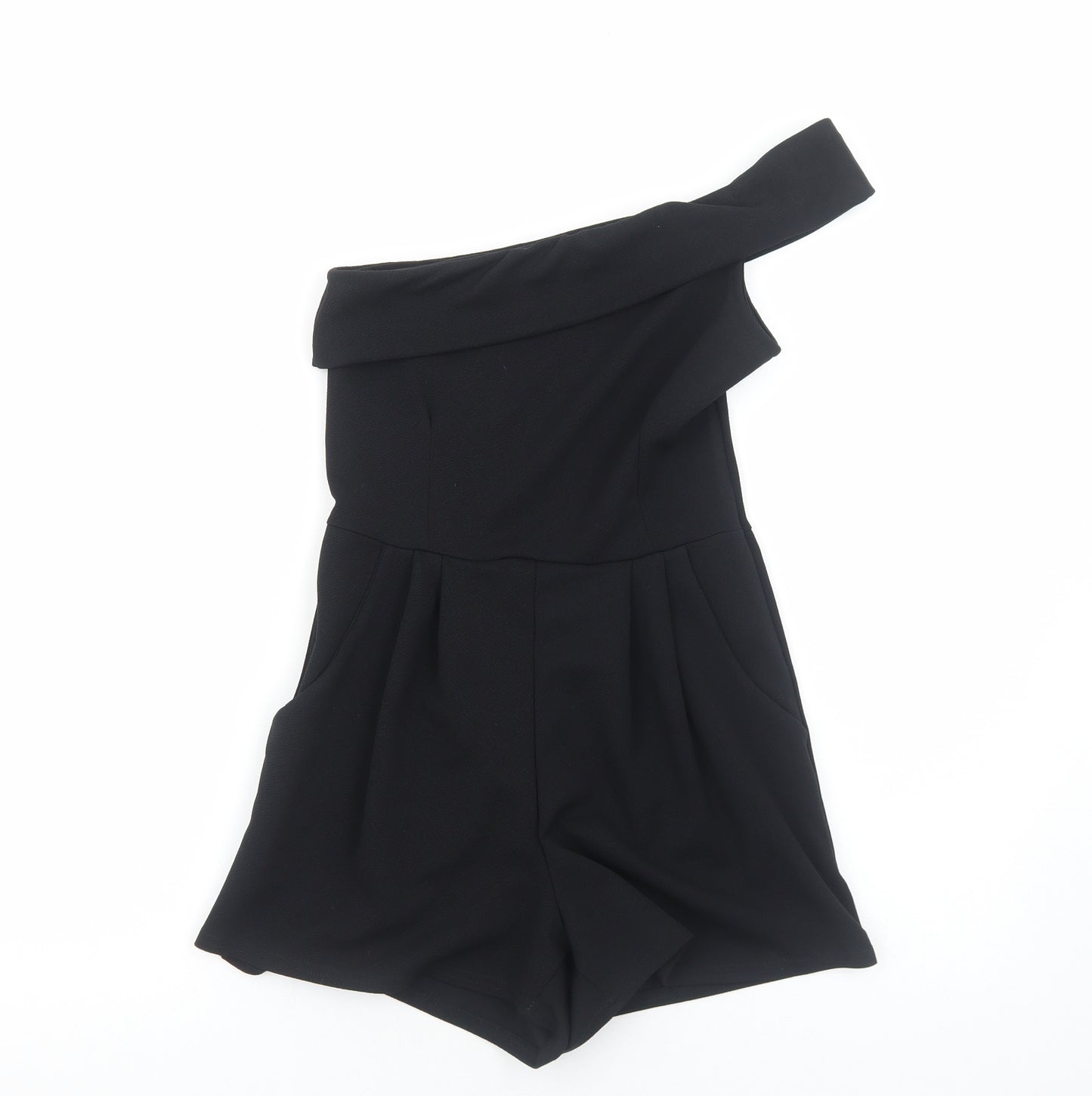 Cameo Rose Womens Black Polyester Playsuit One-Piece Size 8 Pullover