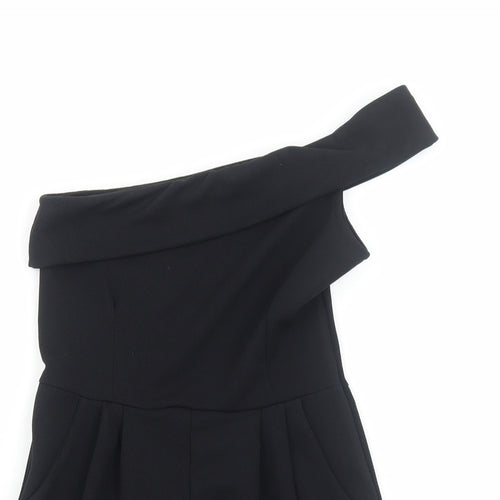 Cameo Rose Womens Black Polyester Playsuit One-Piece Size 8 Pullover
