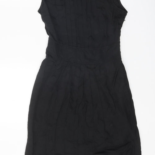 NEXT Womens Black Polyester Pencil Dress Size 8 Boat Neck Pullover