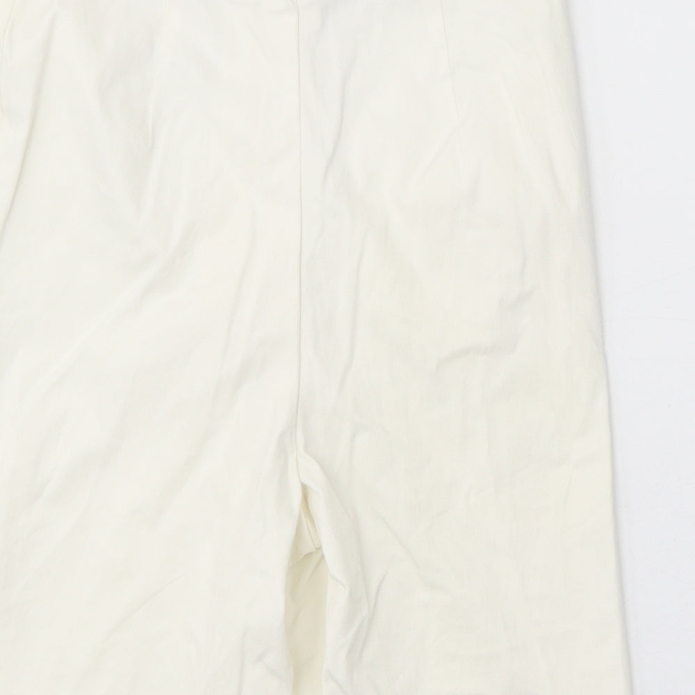 Bianca Womens White Lyocell Bermuda Shorts Size 12 Regular Zip
