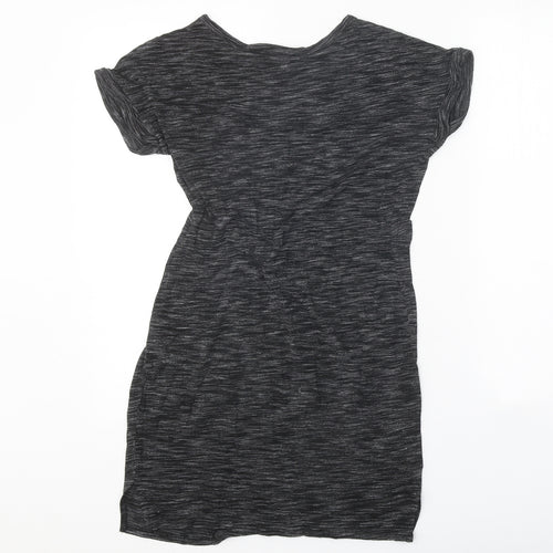 Atmosphere Womens Grey Viscose T-Shirt Dress Size 6 Round Neck Pullover