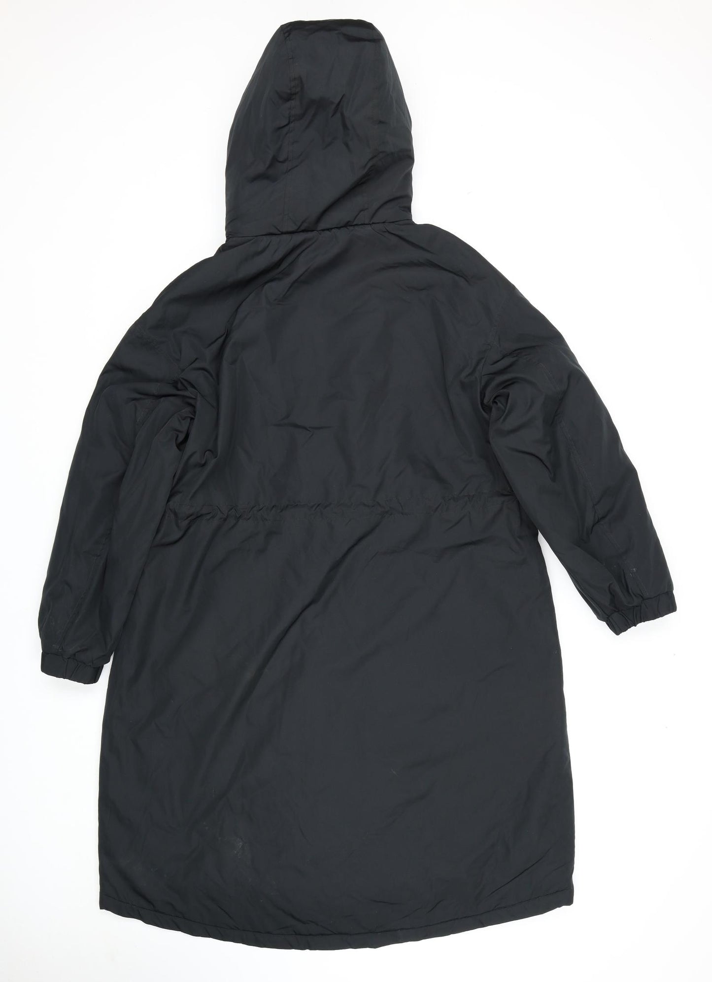 Marks and Spencer Womens Black Rain Coat Coat Size 12 Zip
