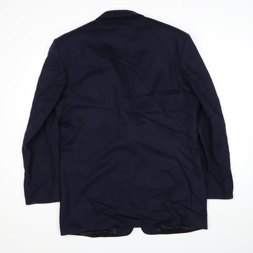 Pierre Balmain Mens Blue Wool Jacket Suit Jacket Size 44 Regular