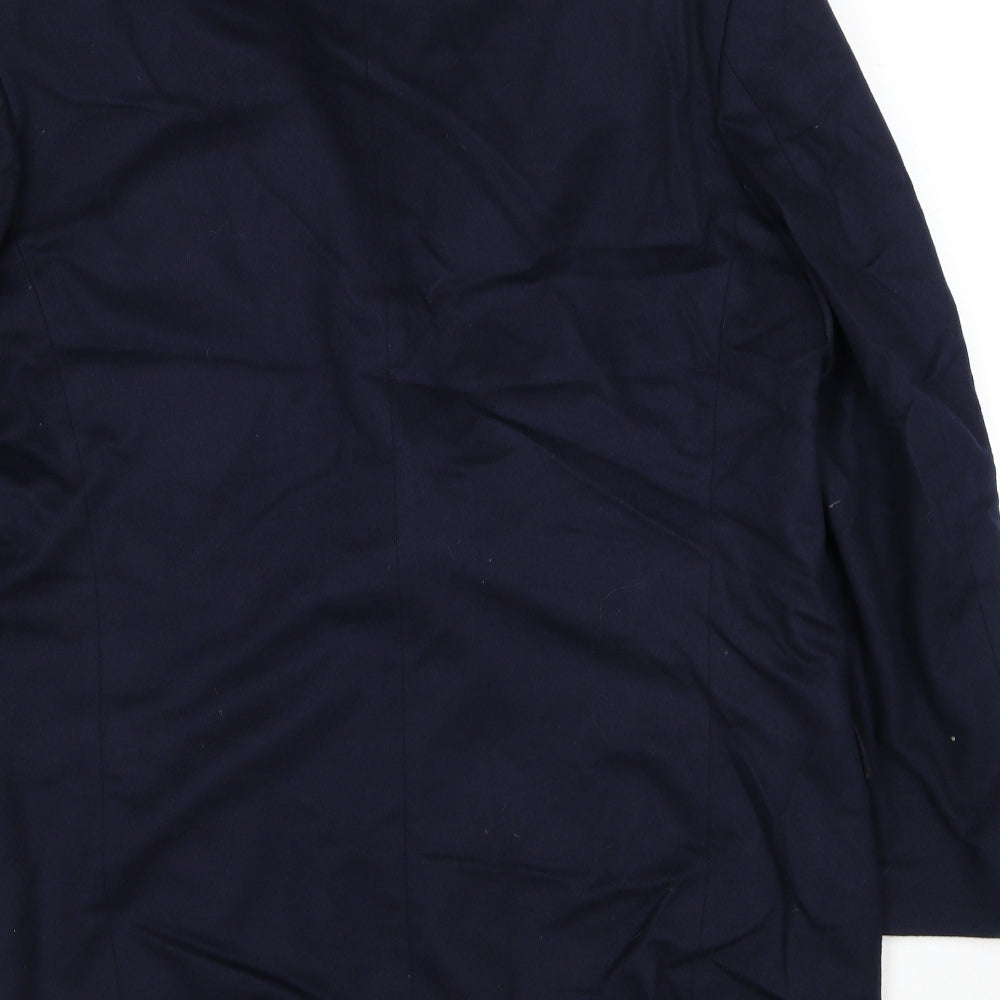 Pierre Balmain Mens Blue Wool Jacket Suit Jacket Size 44 Regular