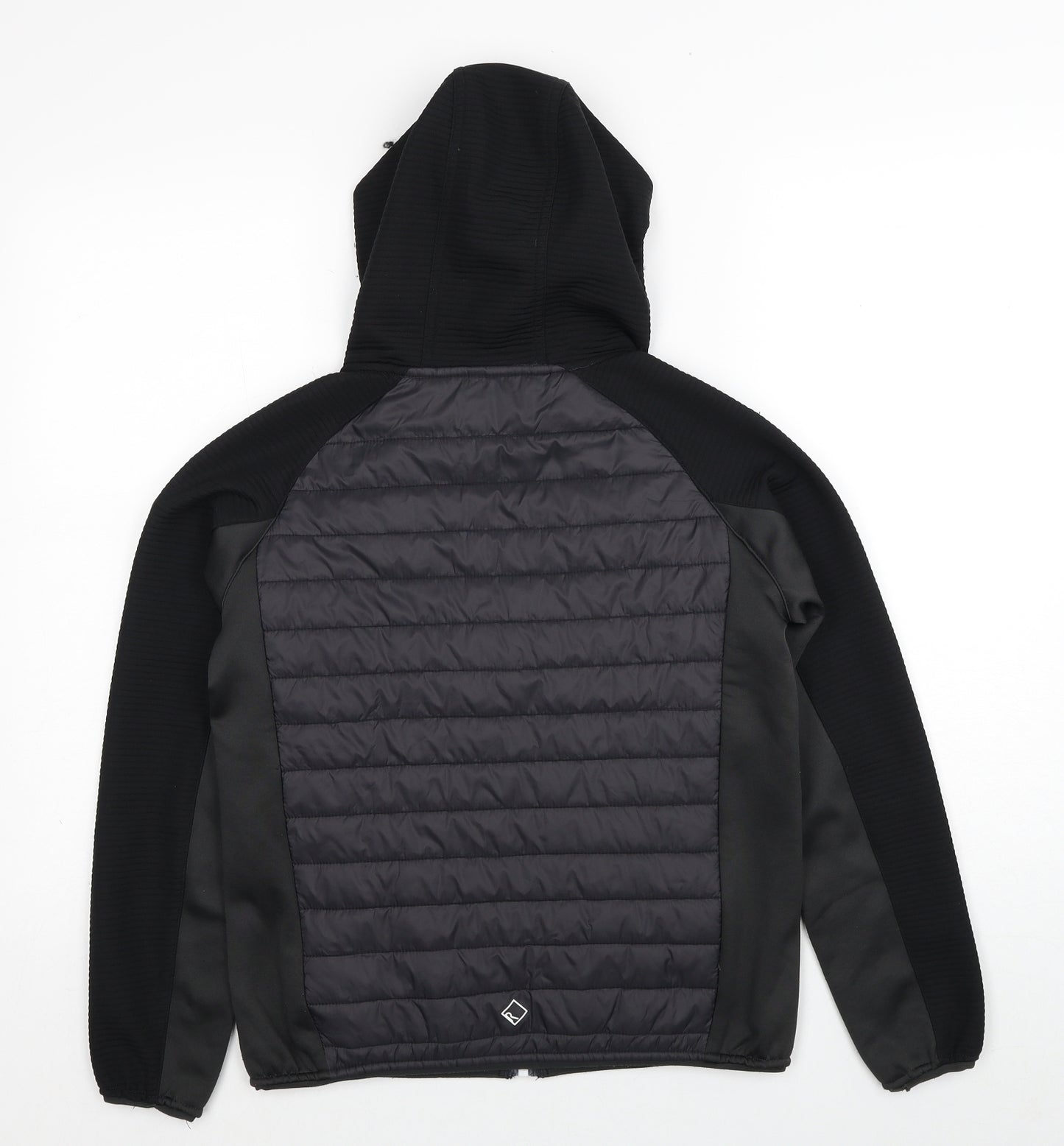 Regatta Boys Black Quilted Jacket Size 13 Years Zip