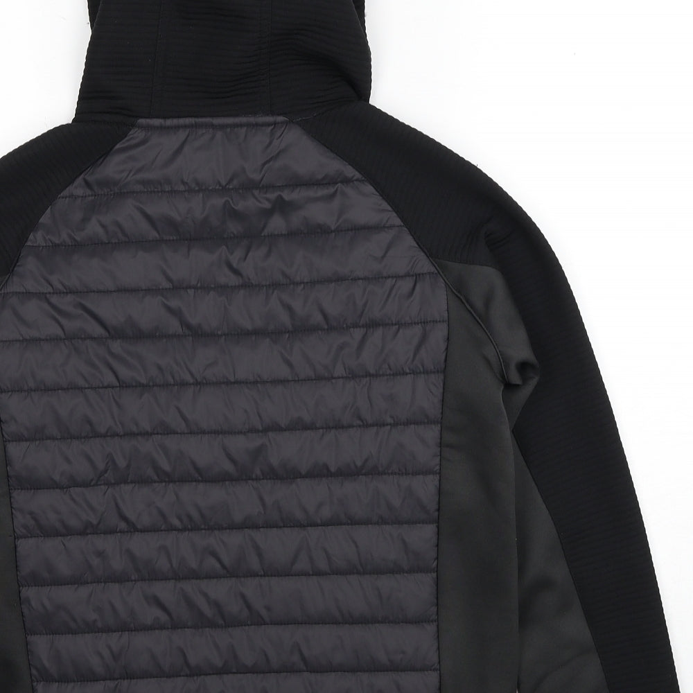 Regatta Boys Black Quilted Jacket Size 13 Years Zip