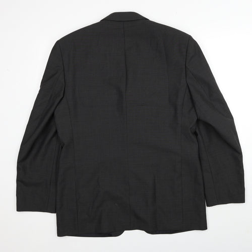 Burton Mens Grey Wool Jacket Suit Jacket Size 40 Regular
