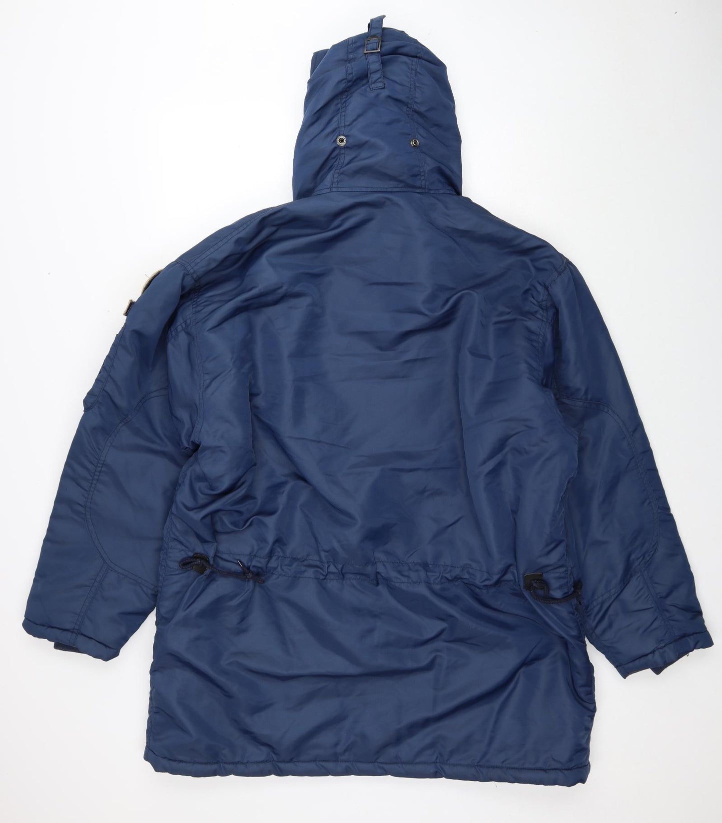 Blue System Mens Blue Rain Coat Coat Size L Zip