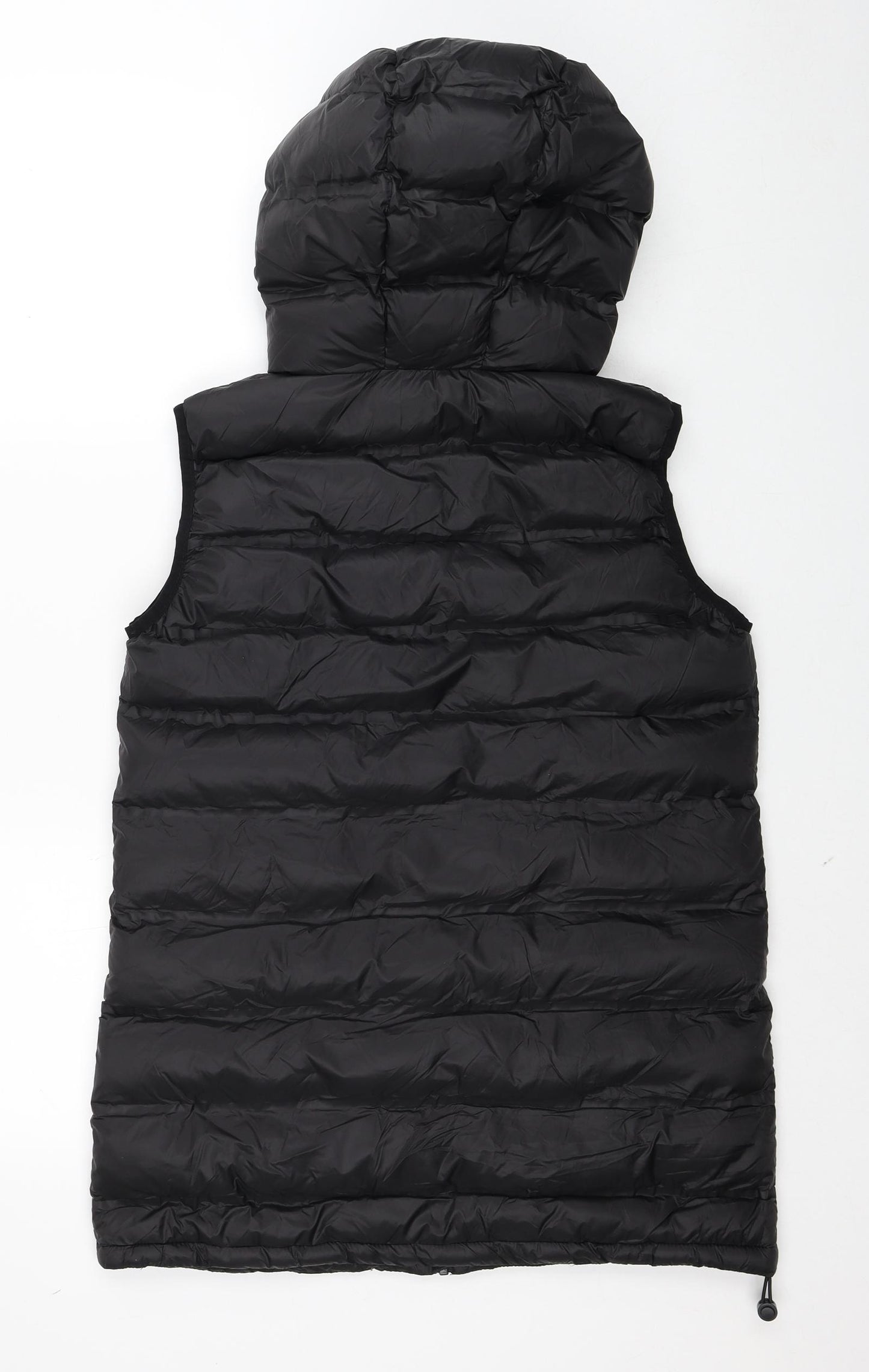 Zara Womens Black Gilet Jacket Size S Zip
