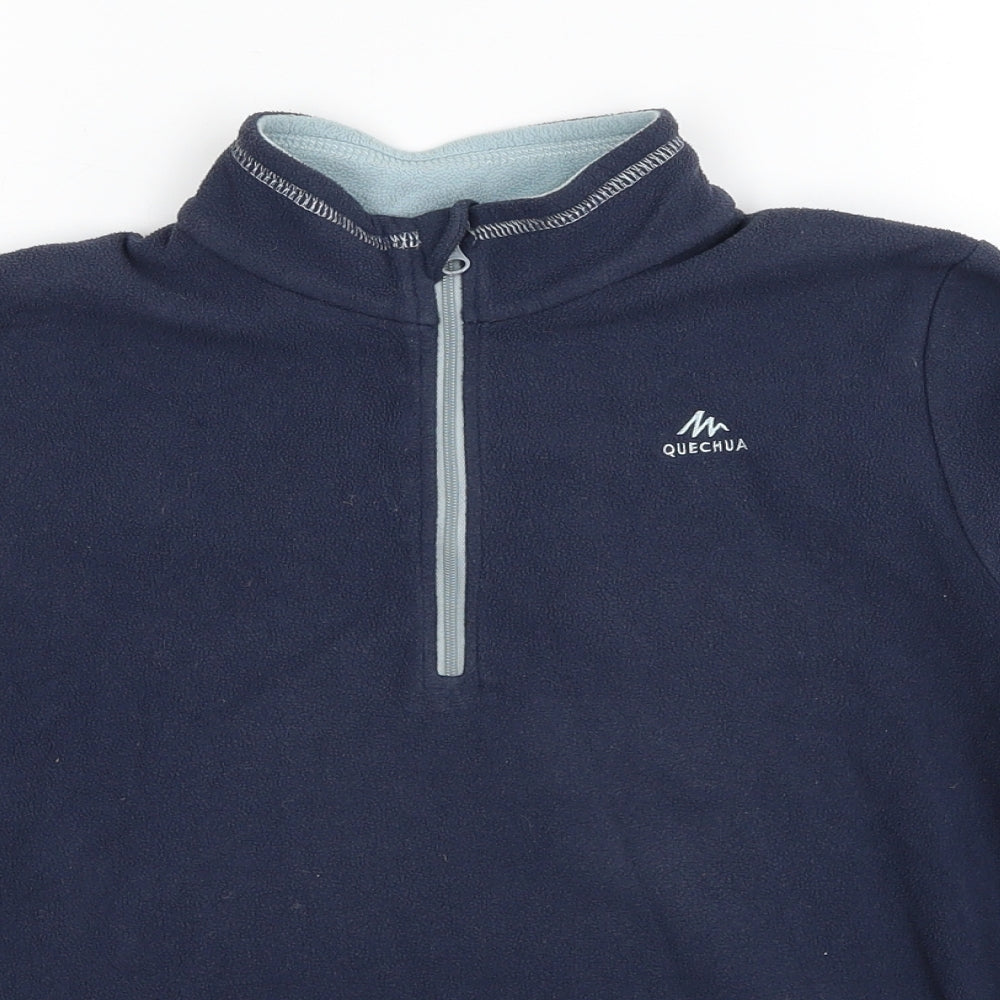 DECATHLON Boys Blue Polyester Pullover Sweatshirt Size 12-13 Years Pullover