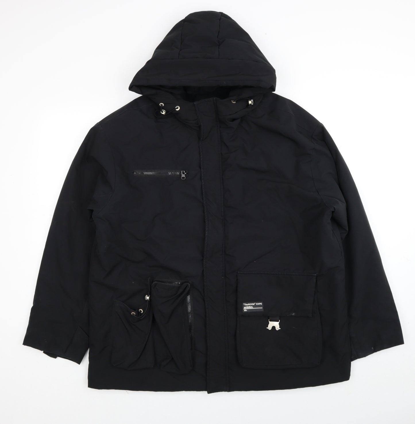 SheIn Womens Black Jacket Size M Zip