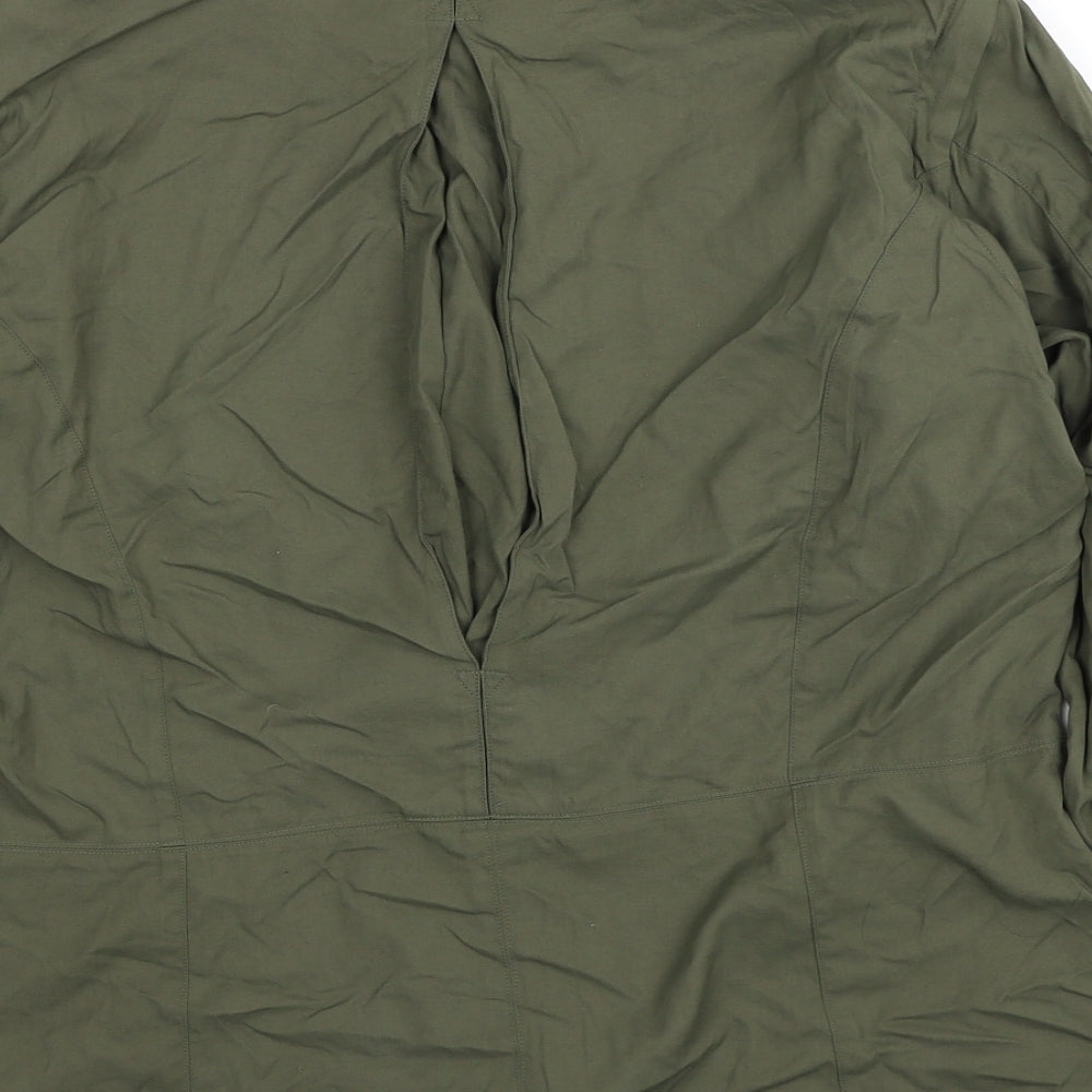 Craghoppers Womens Green Polyamide Basic Button-Up Size 18 Collared
