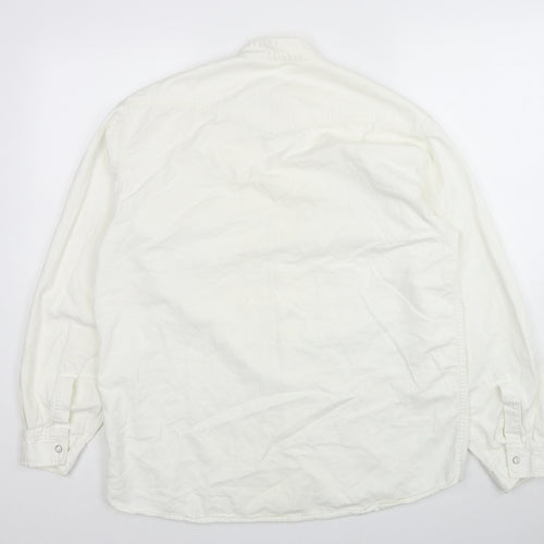 UVS Mens White Jacket Size M Snap