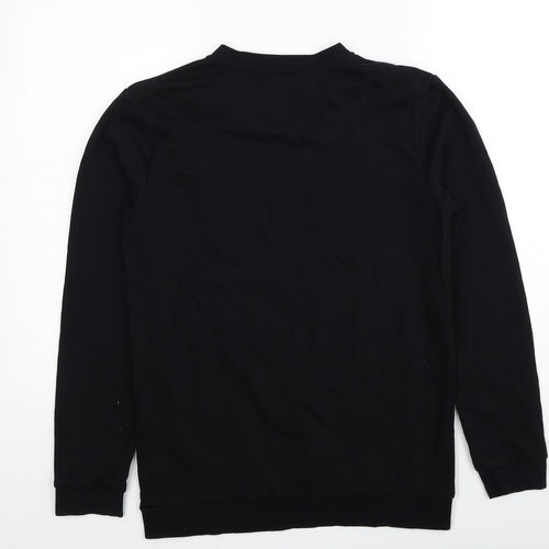 George Boys Black Cotton Pullover Sweatshirt Size 15-16 Years Pullover