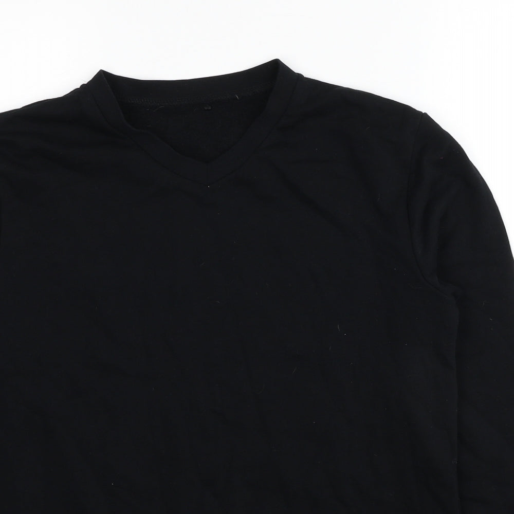 George Boys Black Cotton Pullover Sweatshirt Size 15-16 Years Pullover